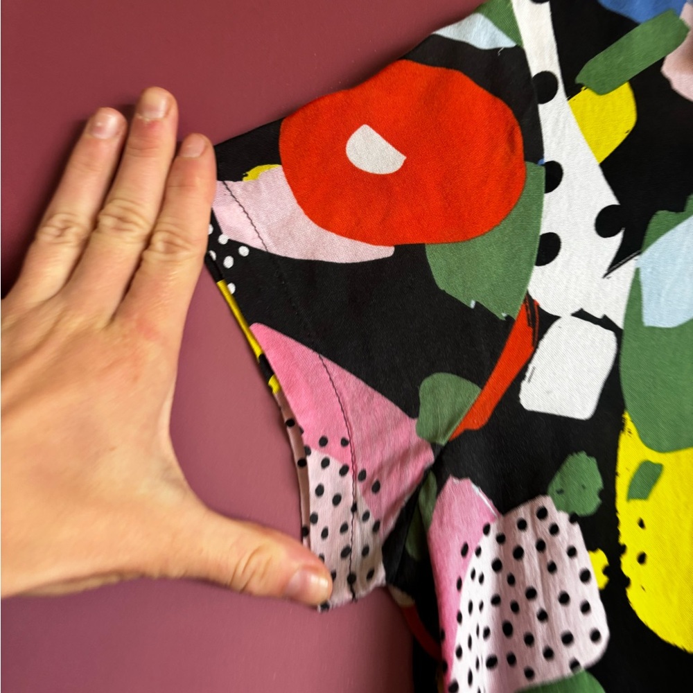 Nooworks • Joyce Button-Up • Party print by Ashley Mary • Small - Picture 9 of 10